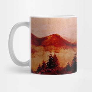 Landscape Neck Gator Watercolor Mountains Forest Mug